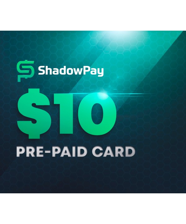 Shadowpay.com $10 Pre-paid Card Key GLOBAL
